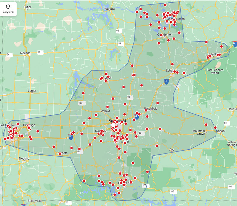 Elevated Concrete Lifting Service Area