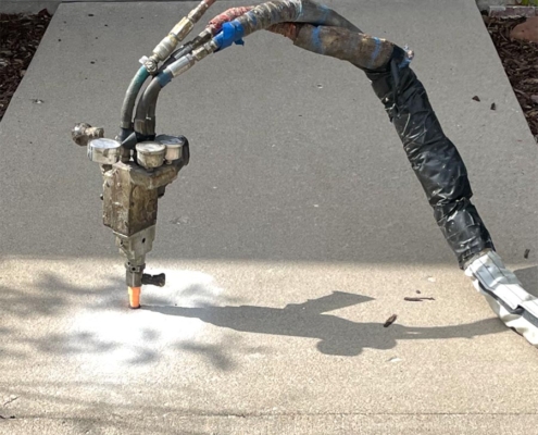 Poly foam concrete raising