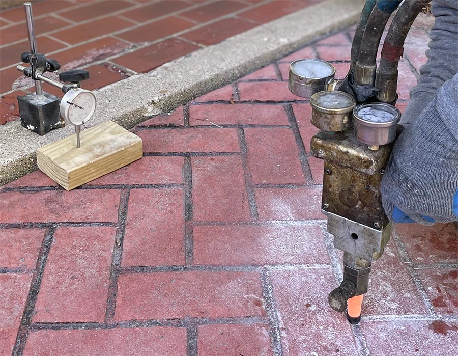 Stamped Concrete Leveling