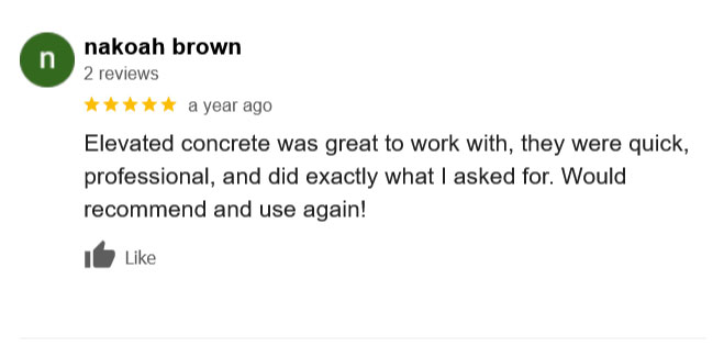 Concrete Lifting Google Review 16