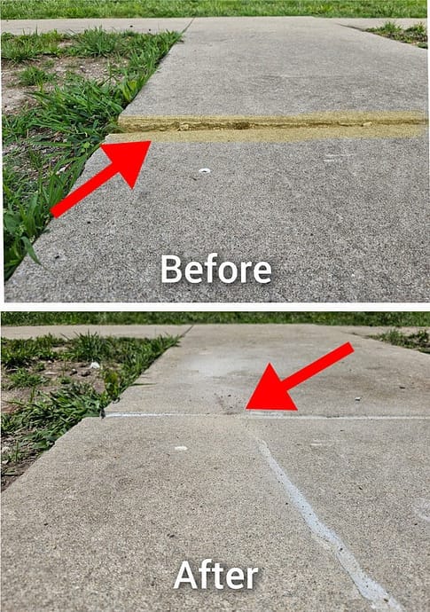 Concrete Leveling Aurora Before After