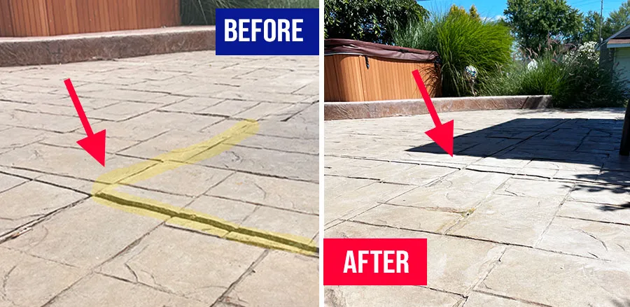 Rear Patio Concrete Lifting Springfield